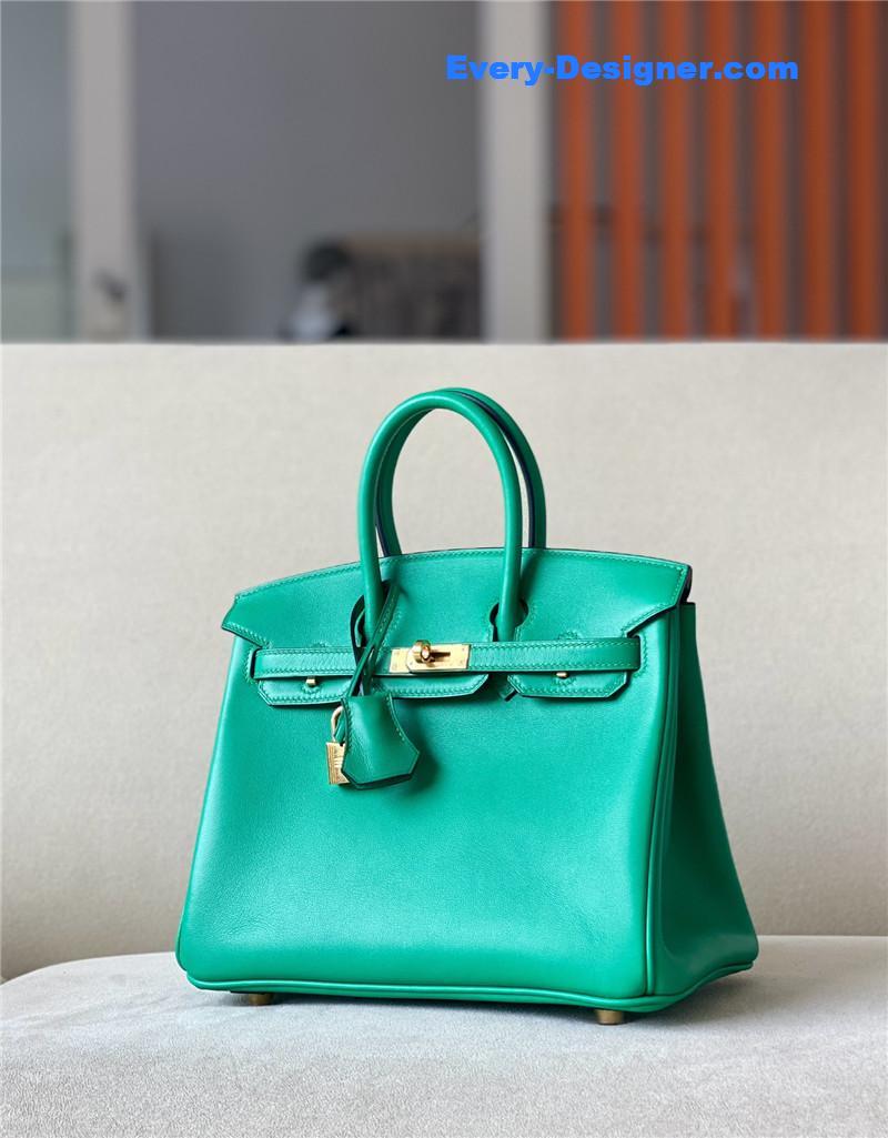 H**me5 green swift birkin 25 bag