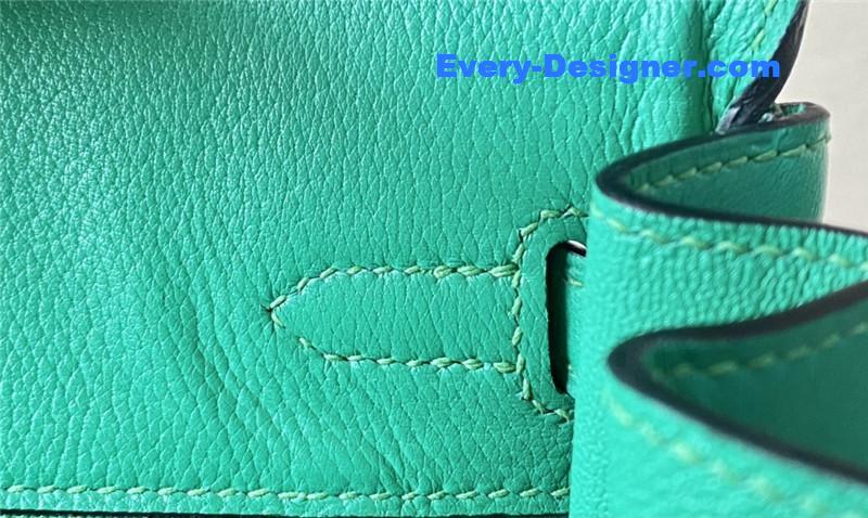 H**me5 green swift birkin 25 bag