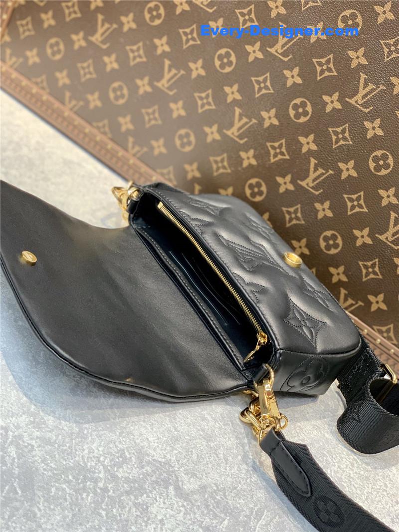 l0vis Vvtt0n lv bubblegram wallet on strap bag