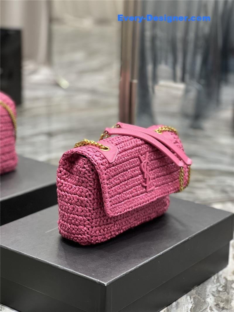 Y51 niki raffia bag small