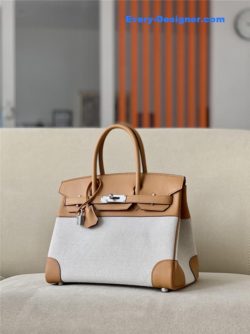 H**me5 birkin 30 swift canvas bag