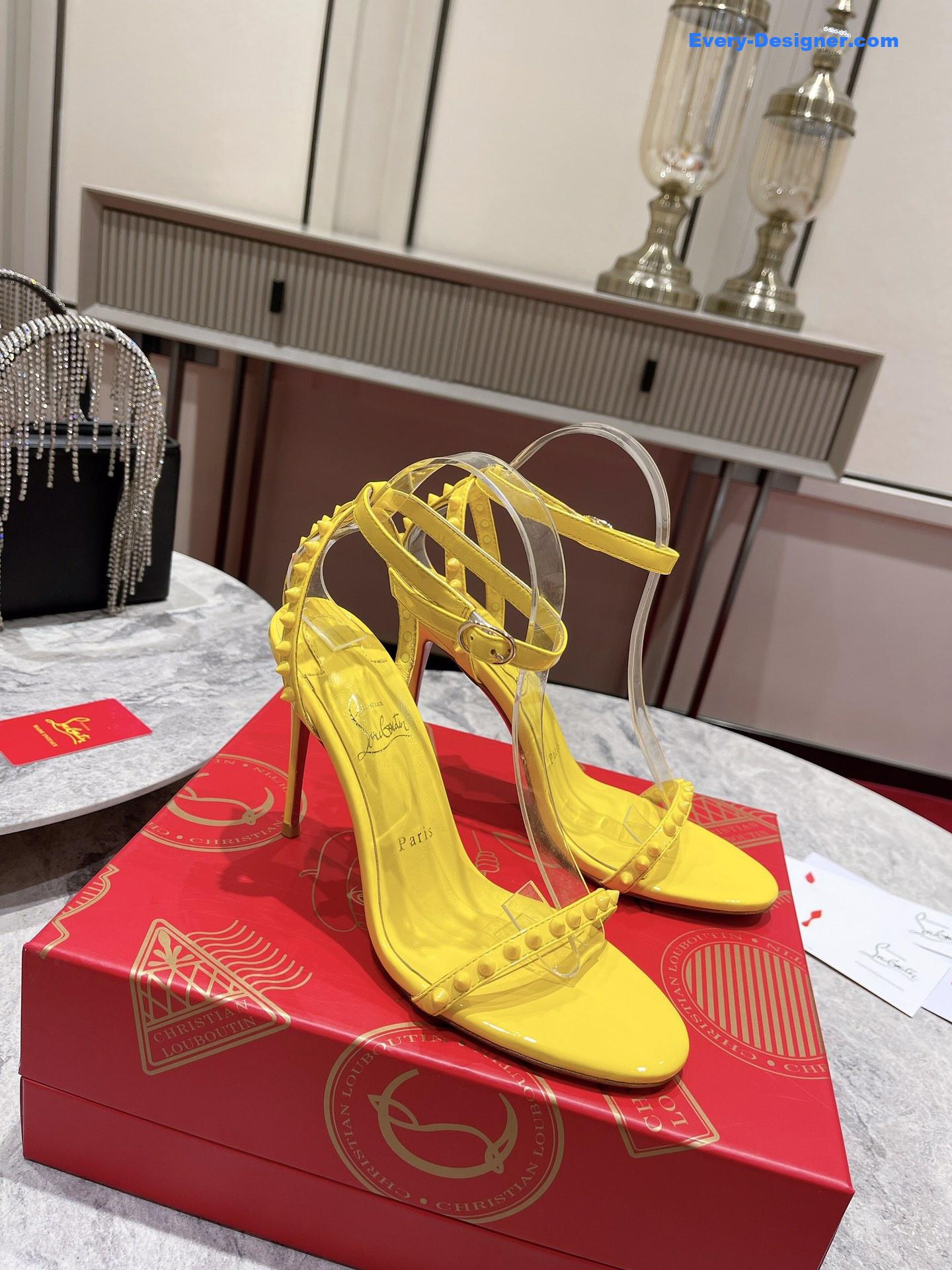Chr1st1an louboutin spiked strappy sandals