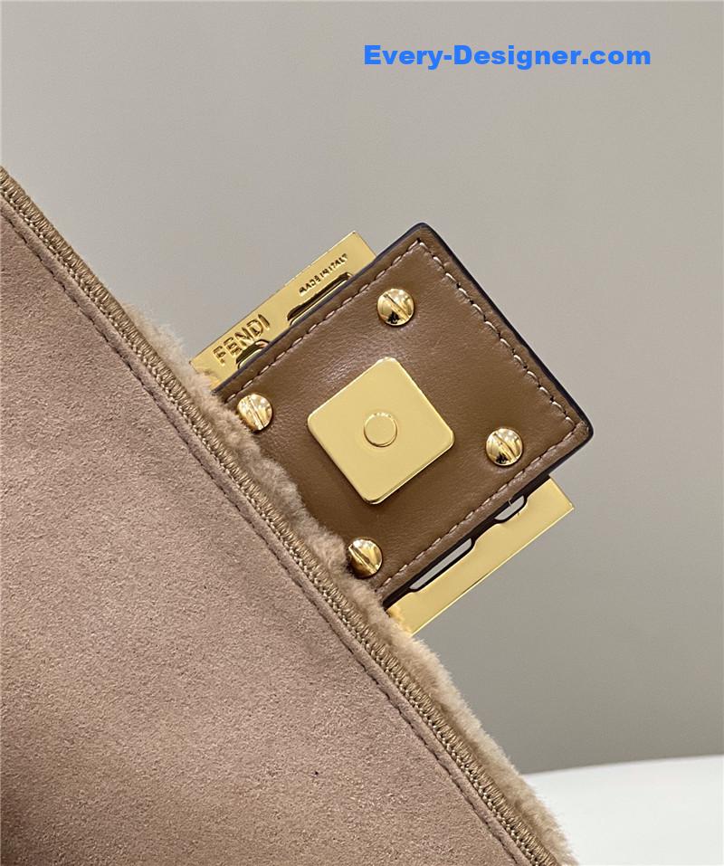 F**di lambswool baguette bag