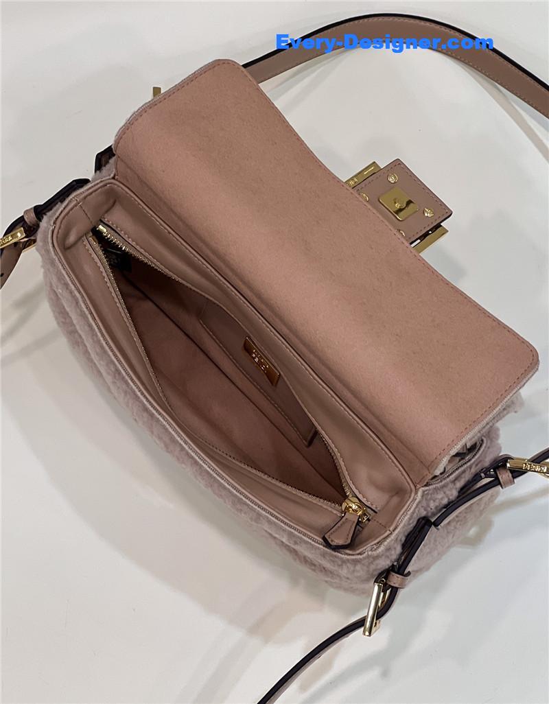 F**di lambswool baguette bag