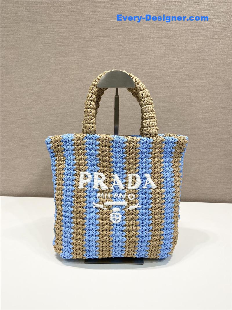 Pra*a raffia tote bag