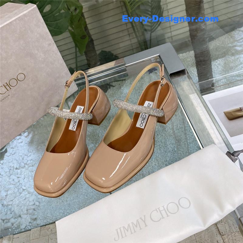 J1m*y Ch00 joezie series flat square toe shoes