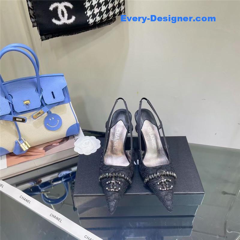 cc pearl double c pendant D1am0nd shoes