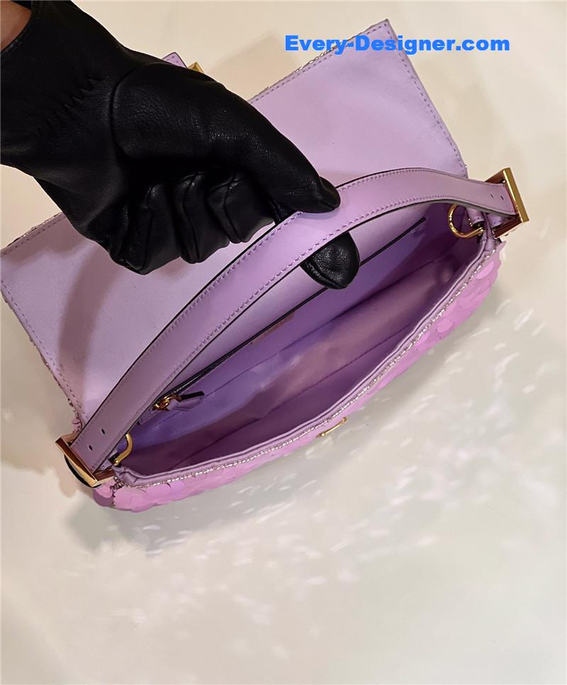 F**di sequin baguette bag