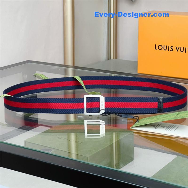 Gvc*1 webbing belt with rectangular buckle