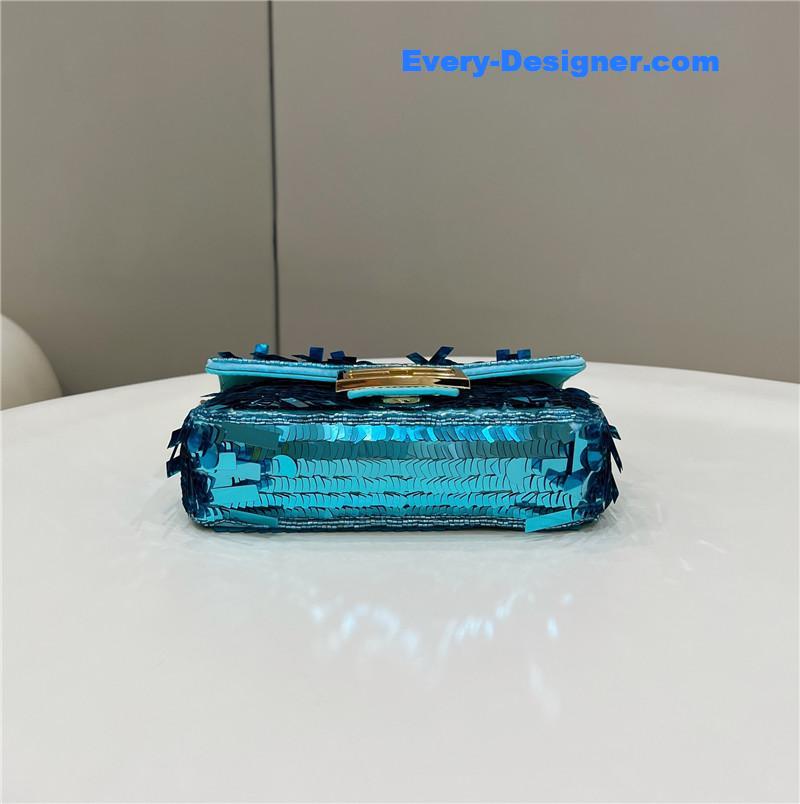 F**di sequins mini baguette bag