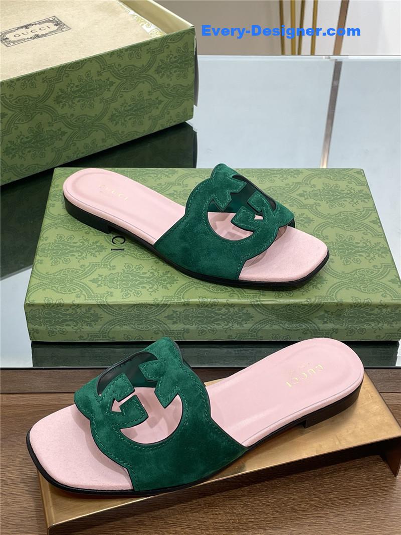 Gvc*1 logo gg cutout slippers