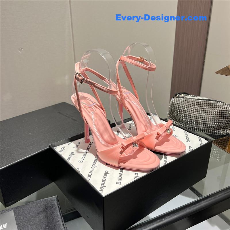 A1exa*der wang logo rhinestone pumps