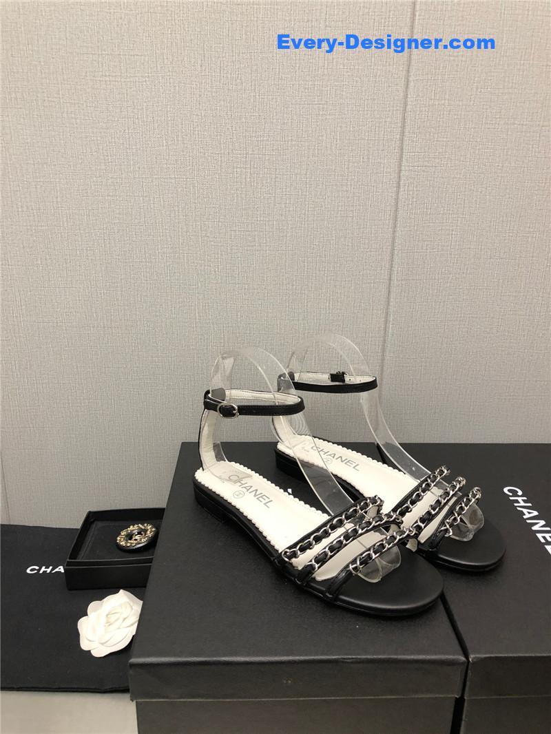 CC new chain flat sandals