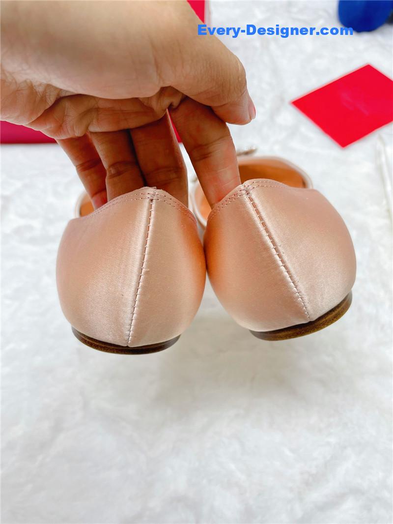 roger u1u1er new rhinestone hollow ballet shoes