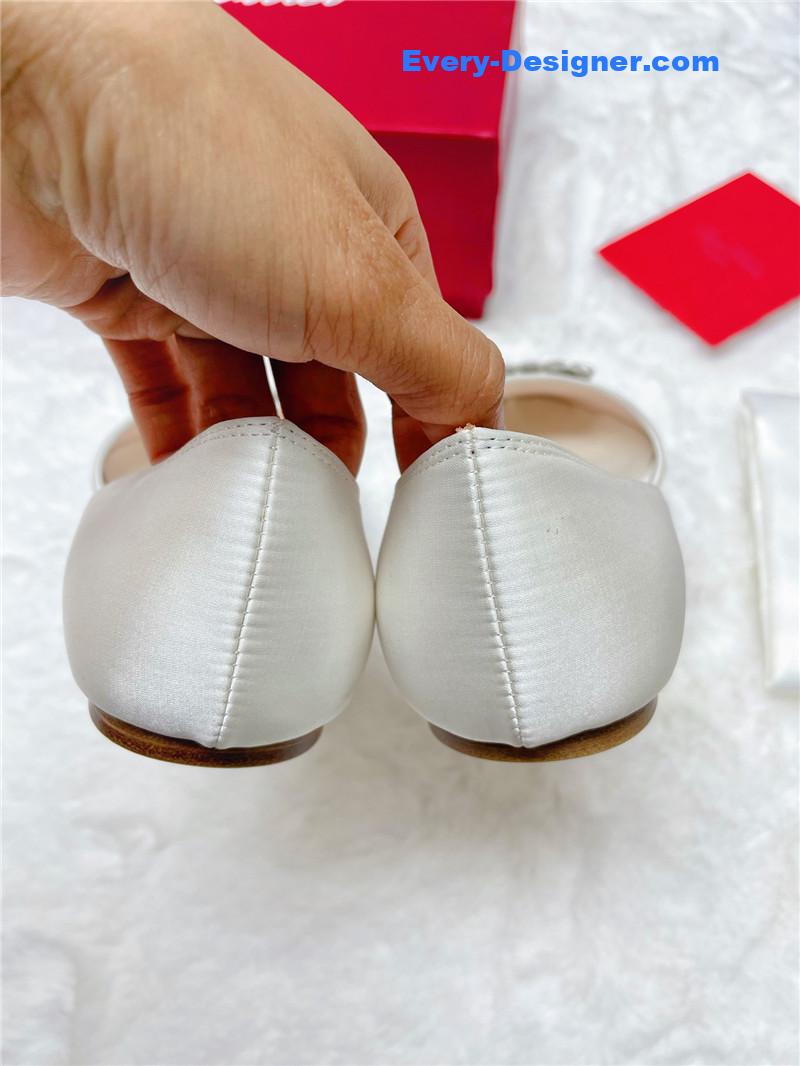 roger u1u1er new rhinestone hollow ballet shoes