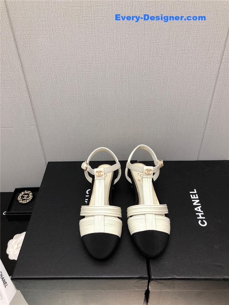 CC new C buckle rhinestone high heels