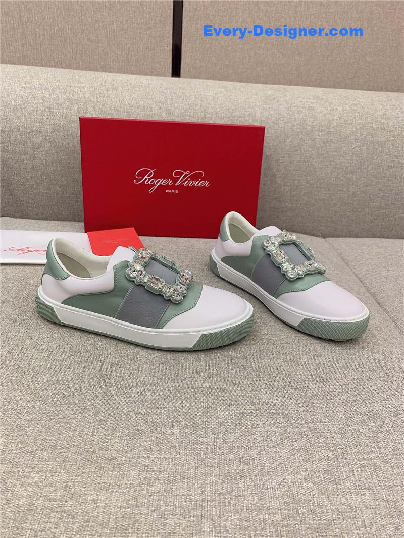 roger u1u1er new d1am0nd buckle casual shoes