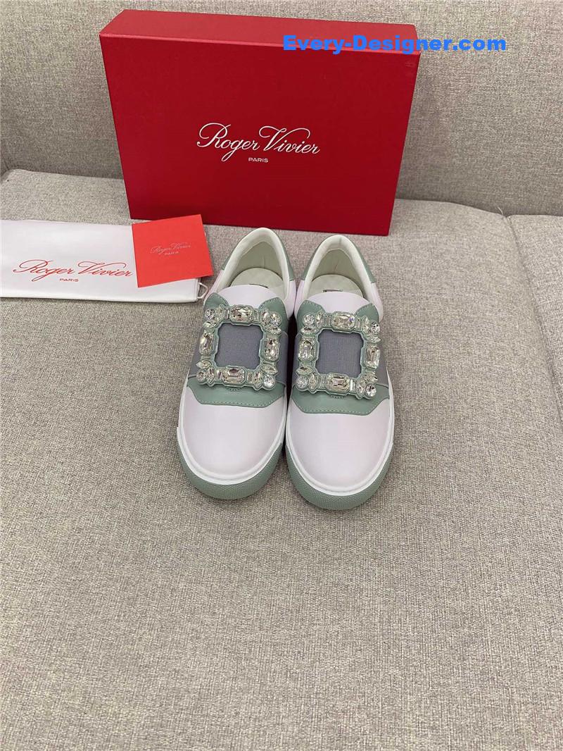 roger u1u1er new d1am0nd buckle casual shoes