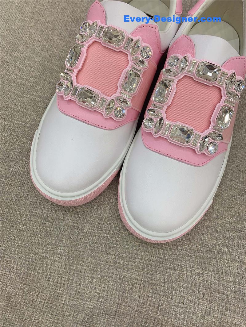 roger u1u1er new d1am0nd buckle casual shoes