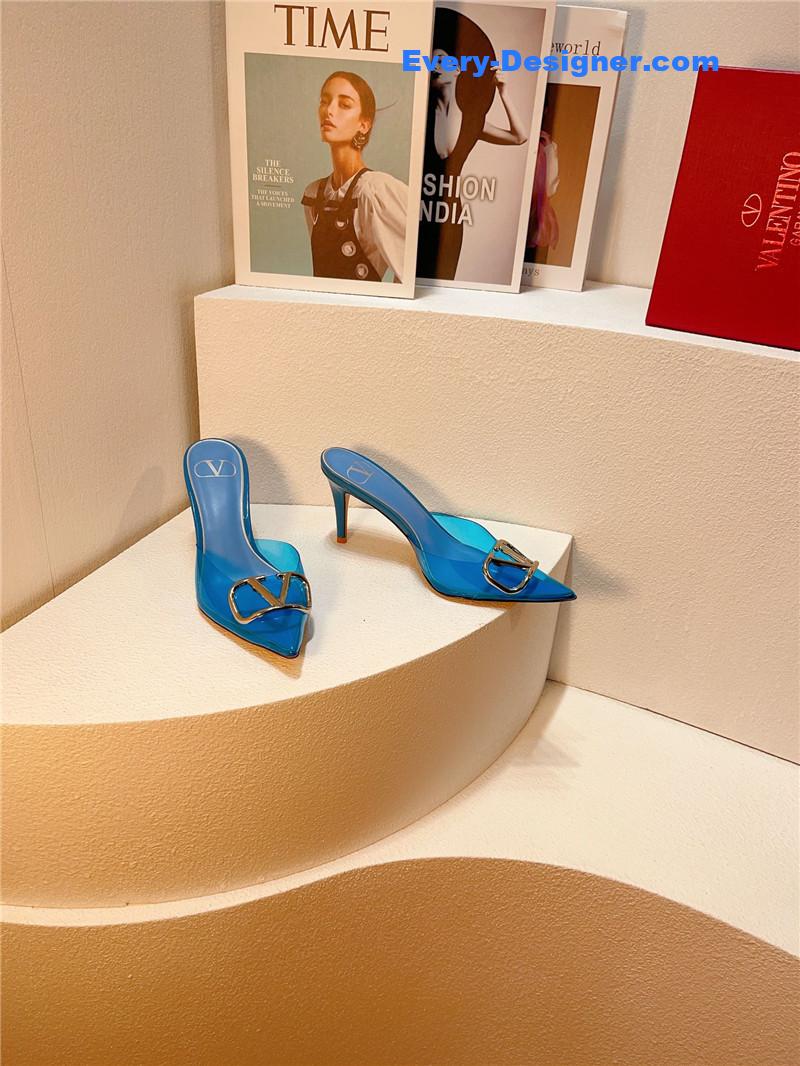 Va1e*ntin0 spring summer all-match high-heeled slippers