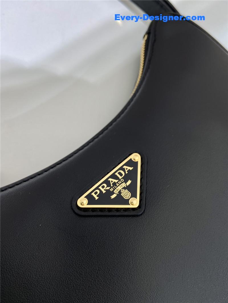 Pra*a moon leather shoulder bag