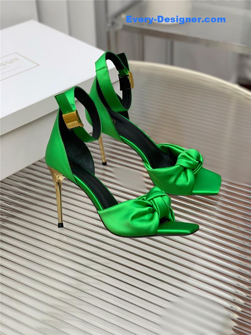 Balmain runway silk heeled sandals