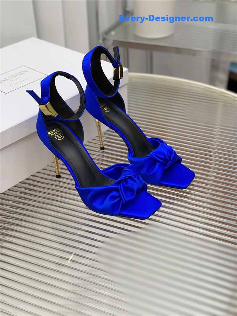 Balmain runway silk heeled sandals