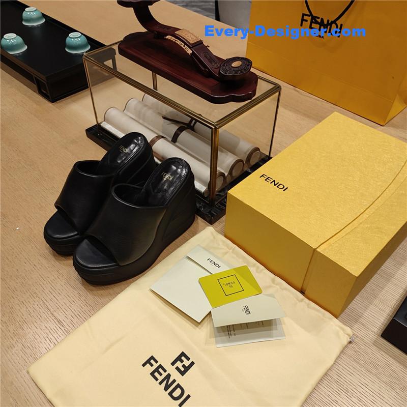 F**di wedge platform sandals