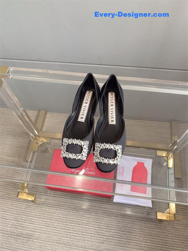 roger u1u1er new hollow square buckle flat bottom