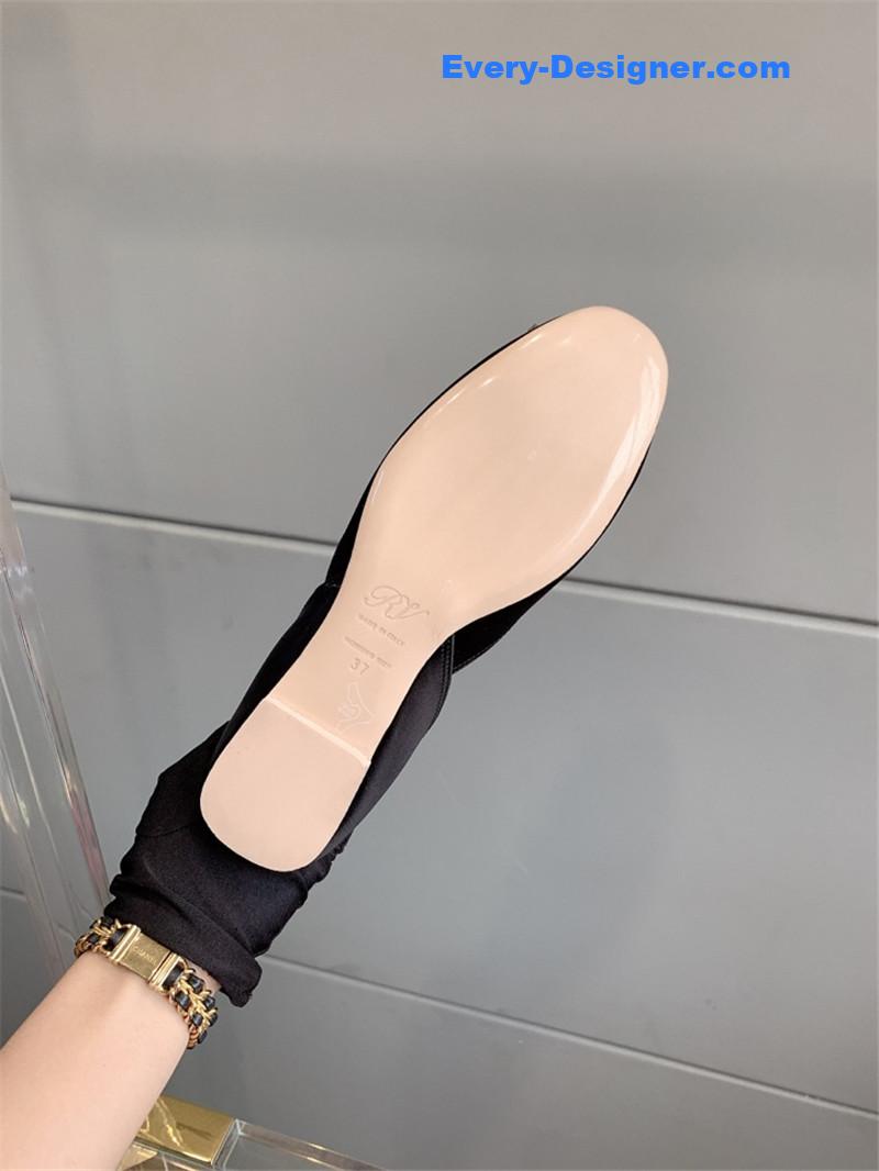 roger u1u1er new hollow square buckle flat bottom