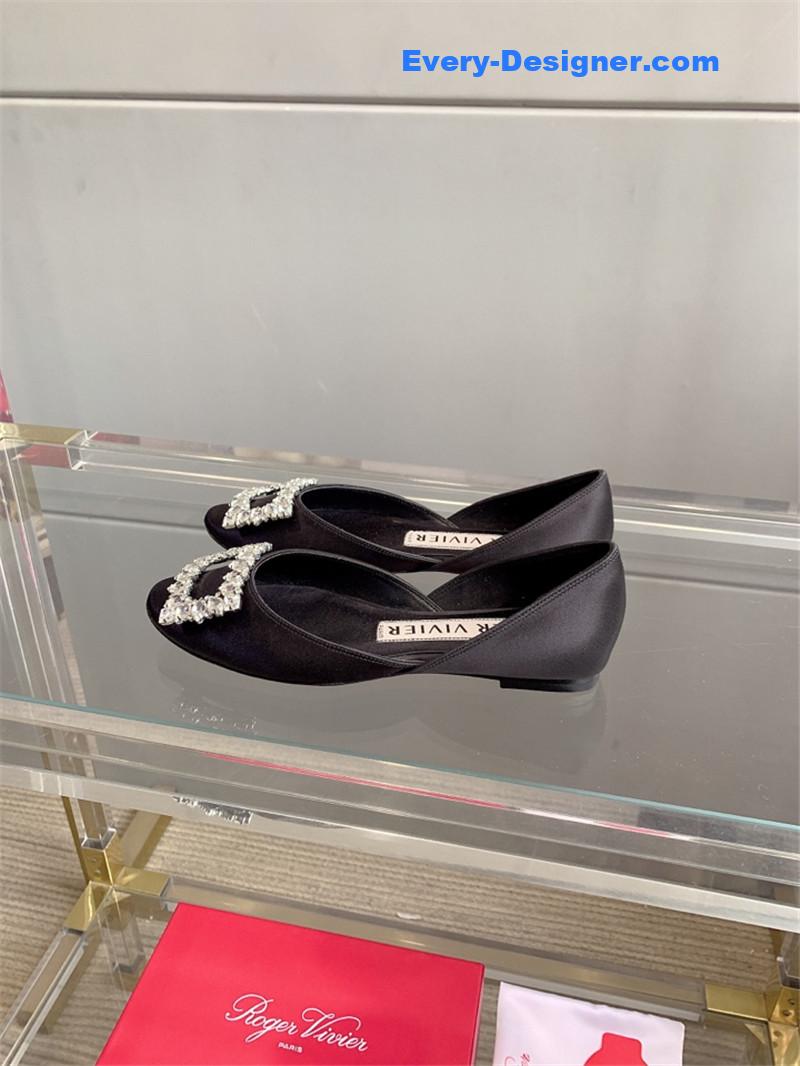 roger u1u1er new hollow square buckle flat bottom