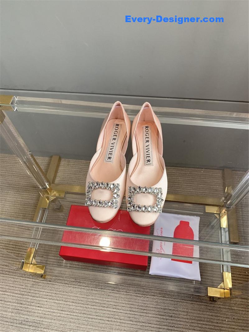 roger u1u1er new hollow square buckle flat bottom