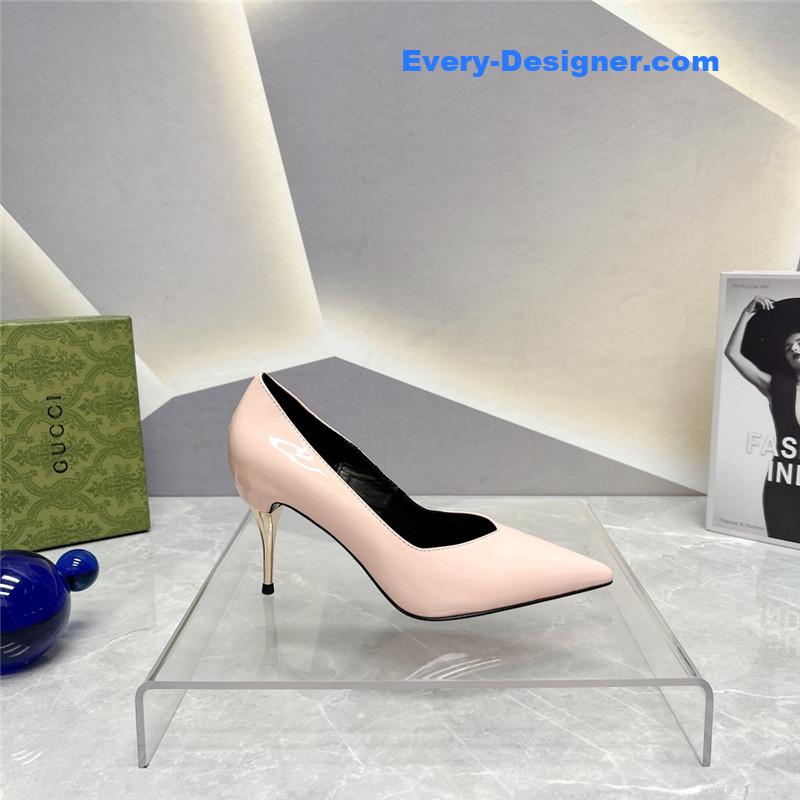 Gvc*1 pointed toe metal high-heeled shoes
