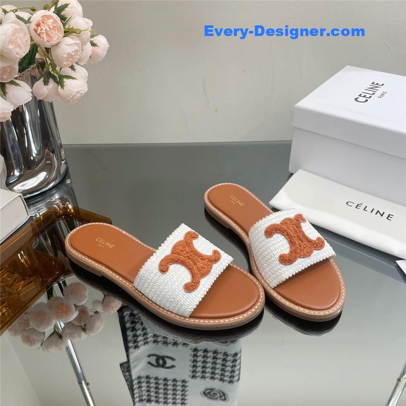 Ce1i*e new arc de triomphe retro roman slippers