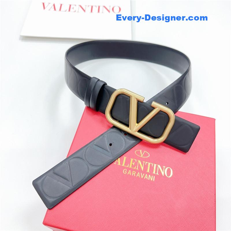 Va1e*ntin0 new double-sided top layer cowhide belt