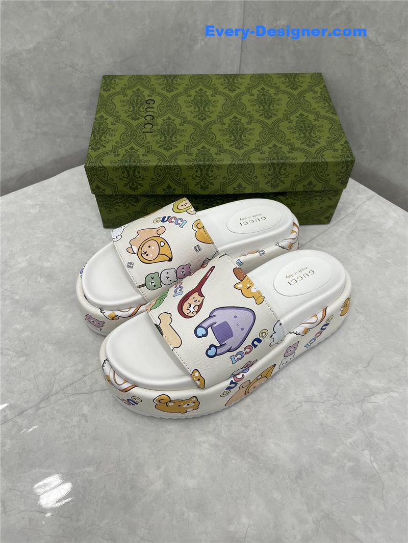 Gvc*1 new animal graffiti platform slippers
