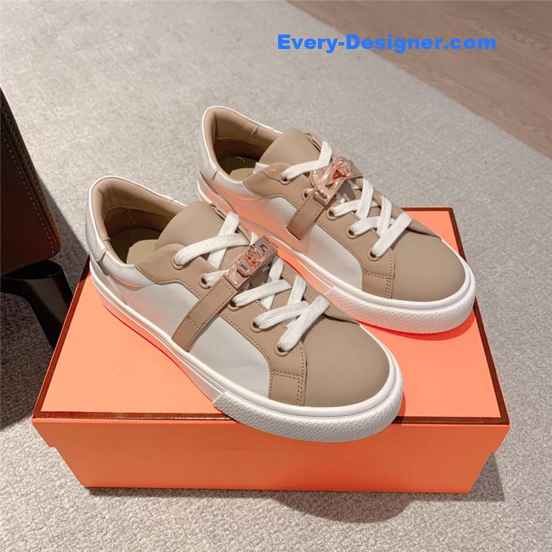 H**me5 british retro design white shoes