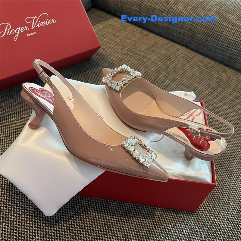 roger u1u1er new side drill buckle high heels