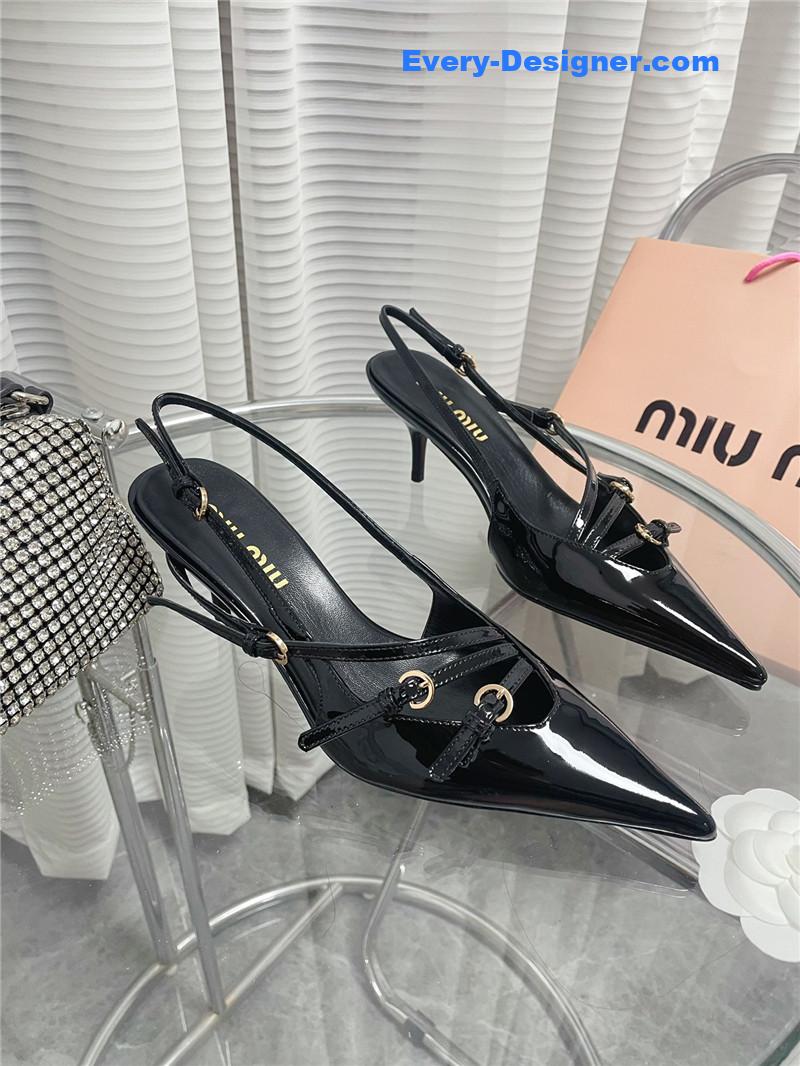 M1um1u spring and summer catwalk style kitten heel sandals