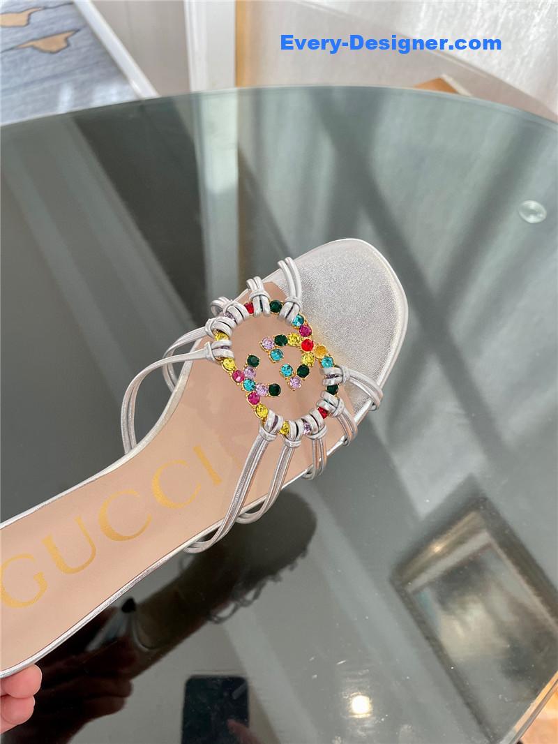 Gvc*1 new crystal embellished sandals and slippers