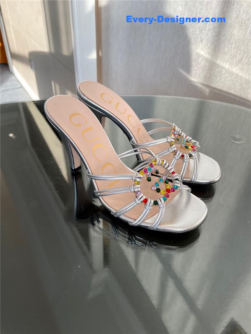 Gvc*1 new crystal embellished sandals and slippers