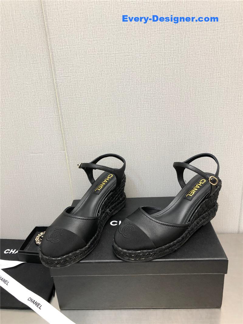 CC Mary Jane hollow wedge sandals