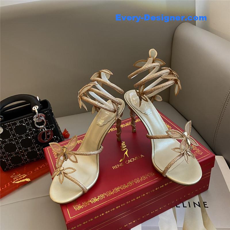 rene caovilla butterfly strappy sandals