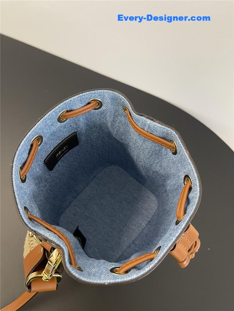 F**di denim bucket bag