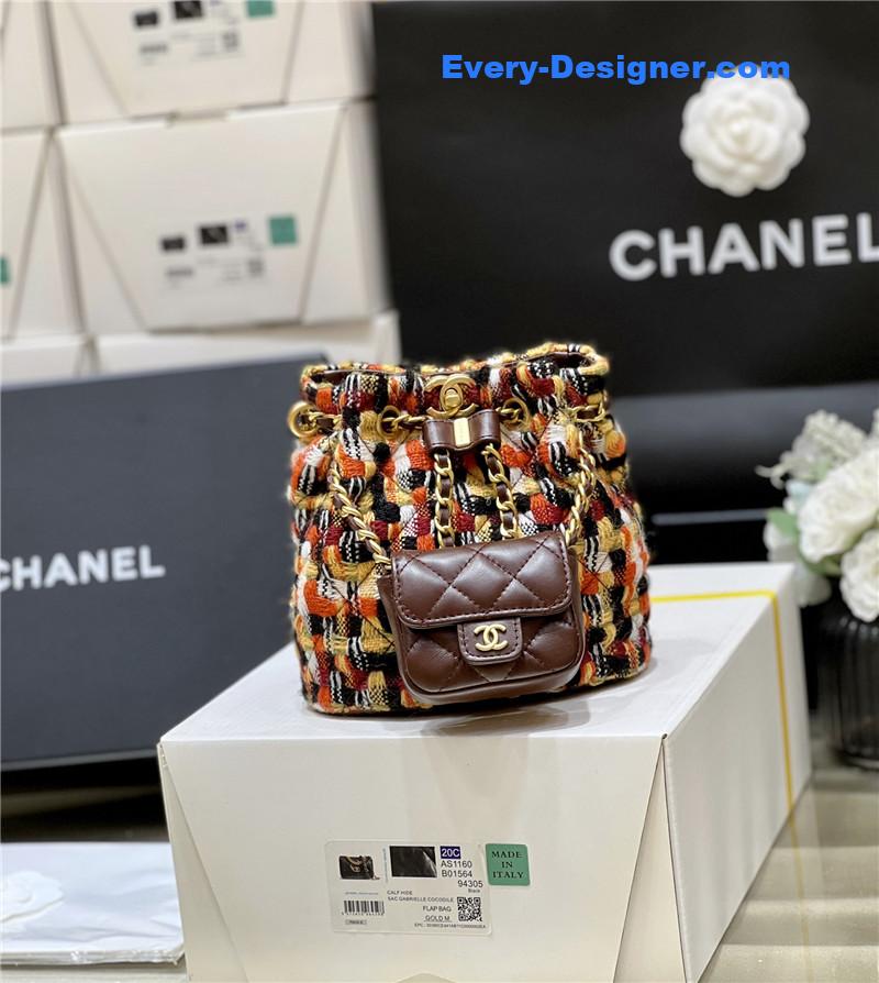 Ch**el bucket double backpack