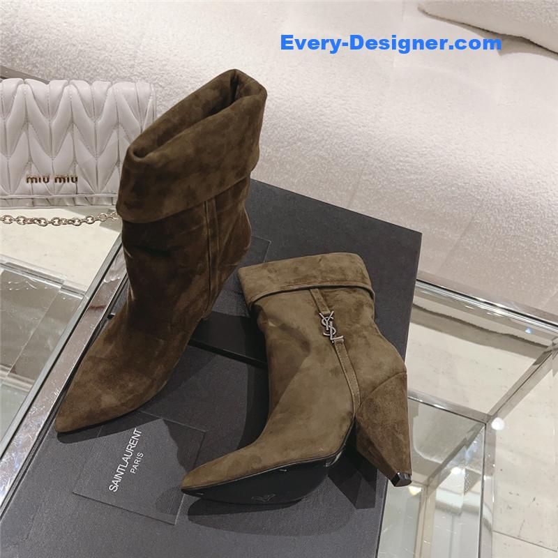 Y51 side pull boots ankle boots