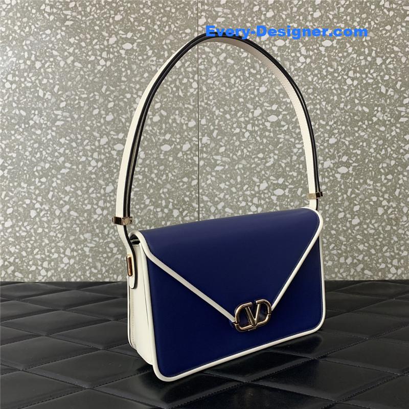 Va1e*ntin0 garavani letter leather shoulder bag