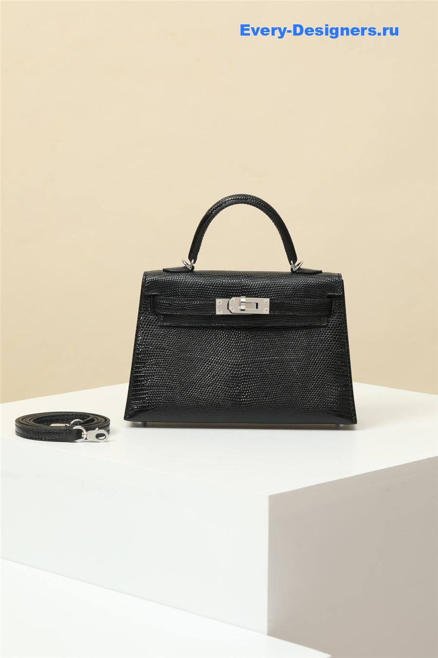 H**me5 lizard mini kelly 19 black