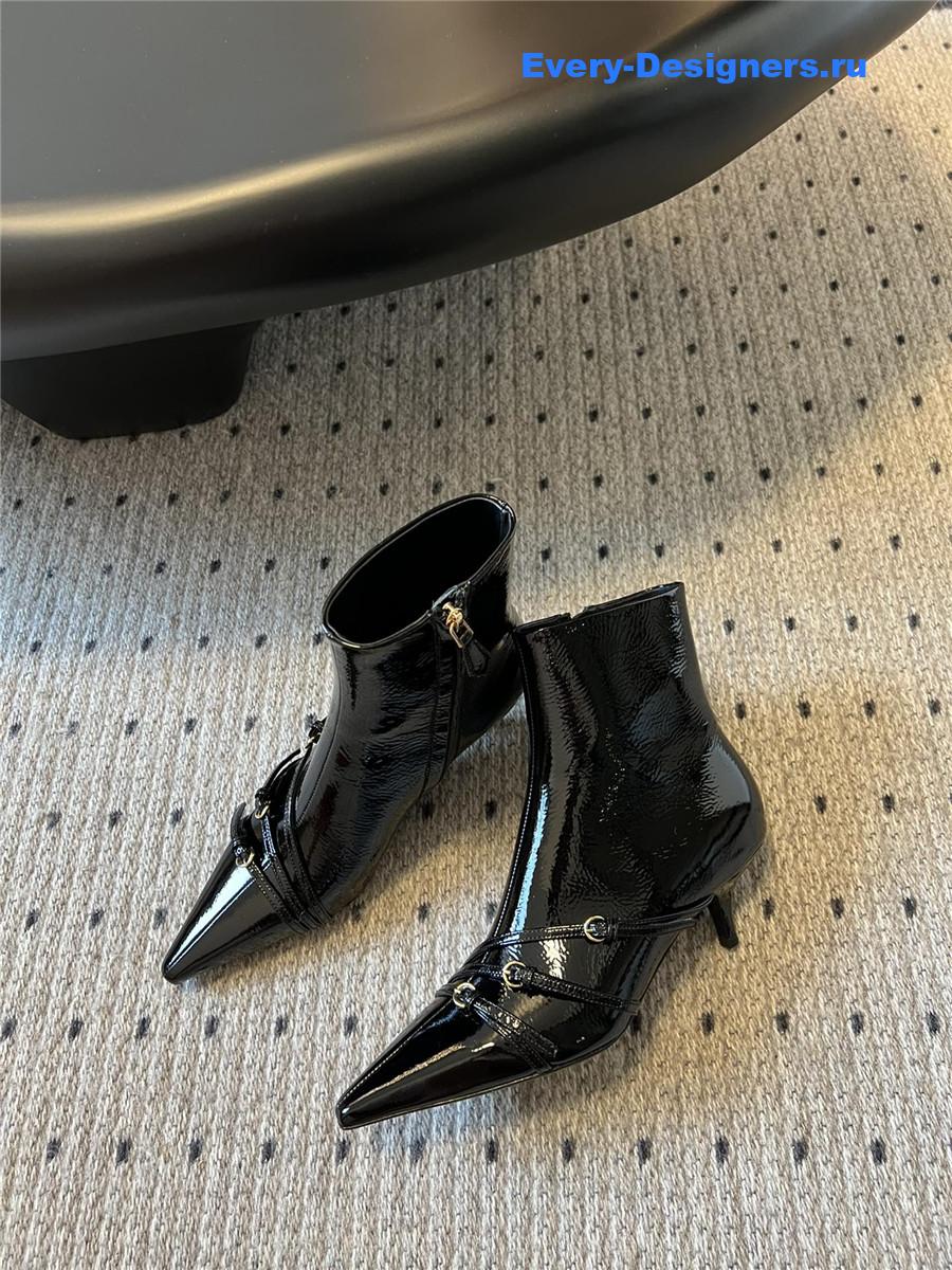 Miu Miu High Heel Pointed Toe Ankle Boots