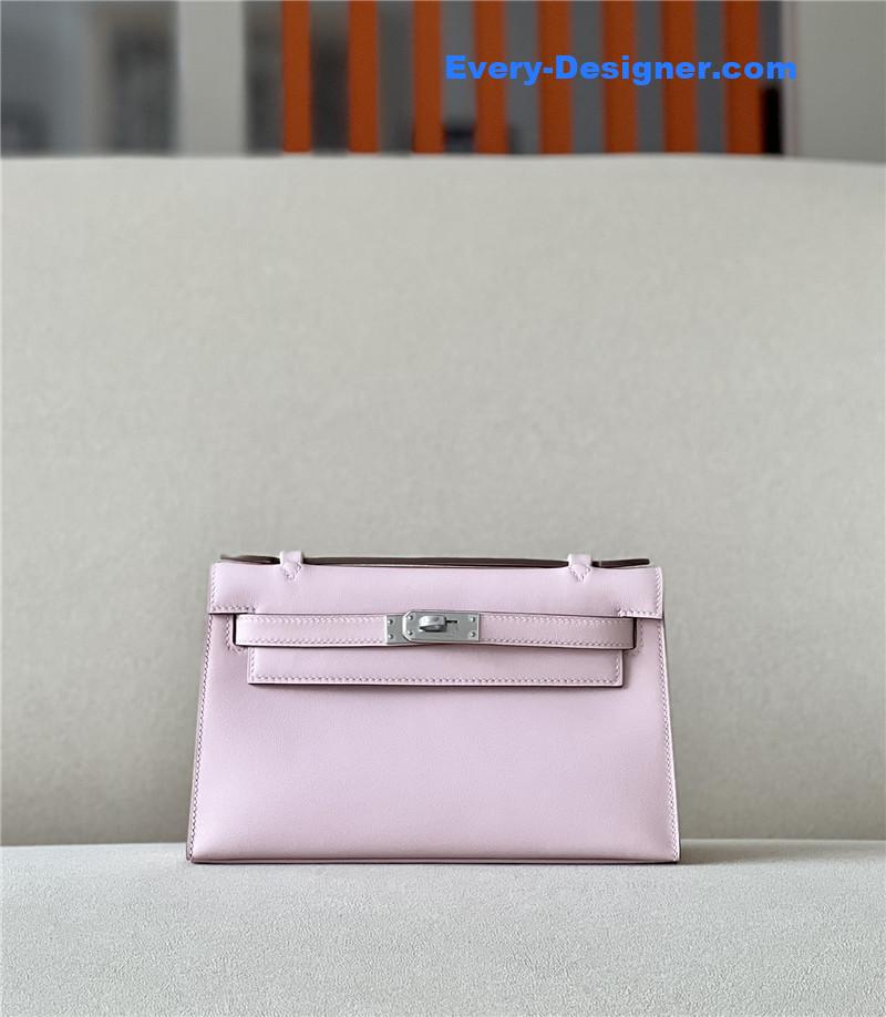 H**me5 kelly pochette swift leather bag